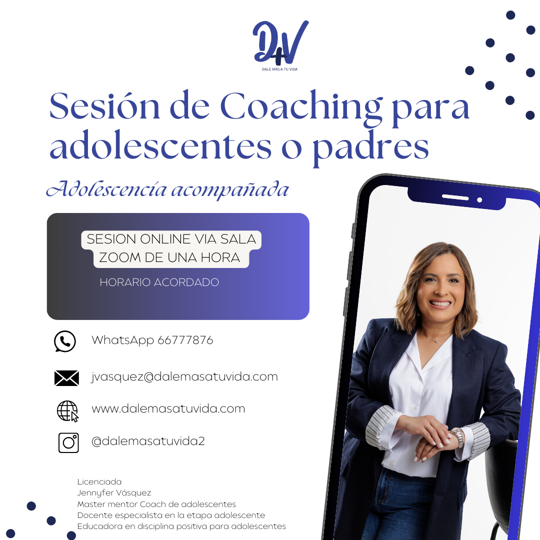 SESIONES ONLINE DE COACHING PARA ADOLESCENTES O DE ORIENTACIÒN A PADRES